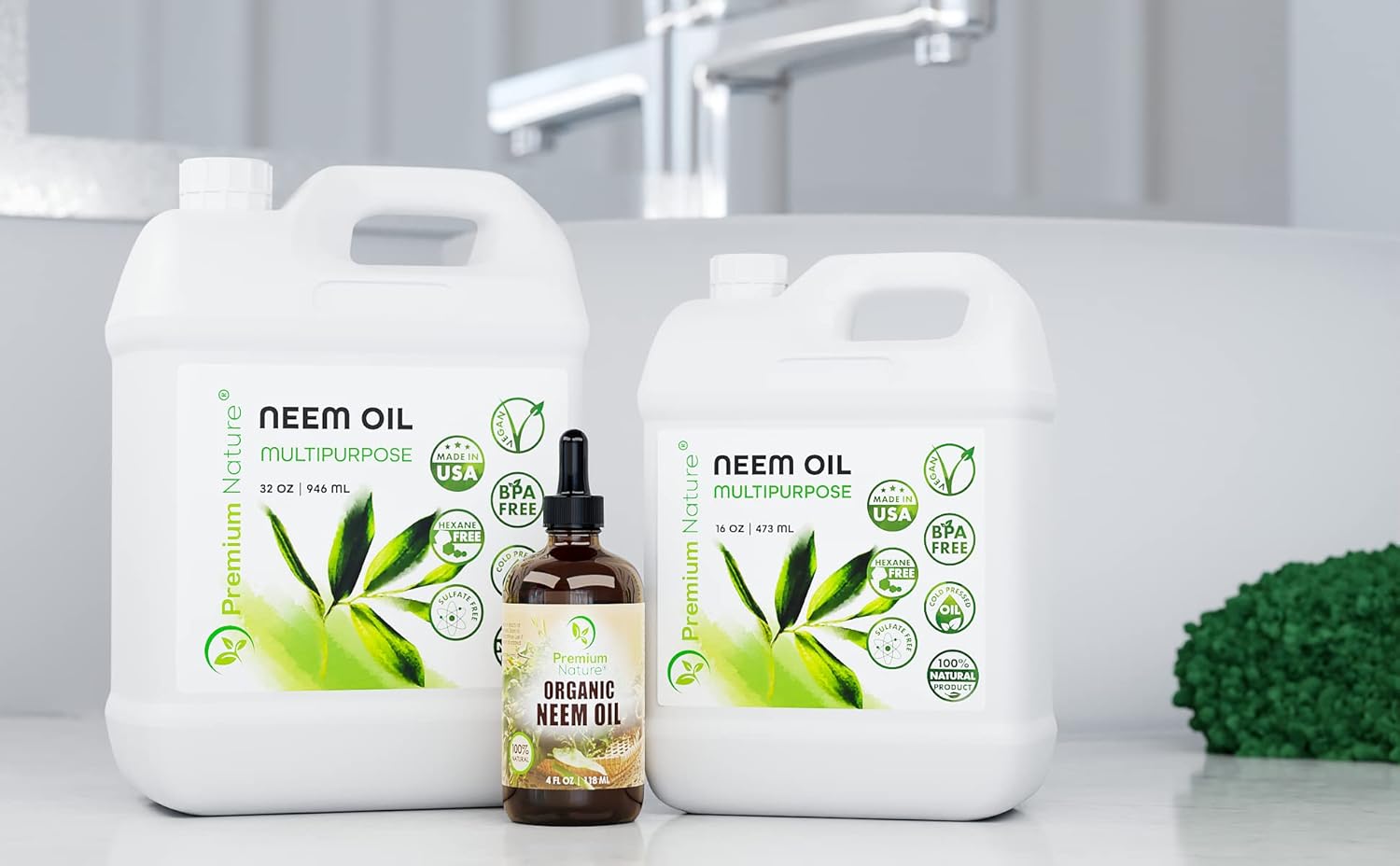Organic Neem Oil for Skin and Hair Need Oil 100% Pure Cold Pressed for Essential Oil Mixing Neem Oils for Plants Neem Cake Massage Oil Neems Spray for Indoor Plants 16 oz