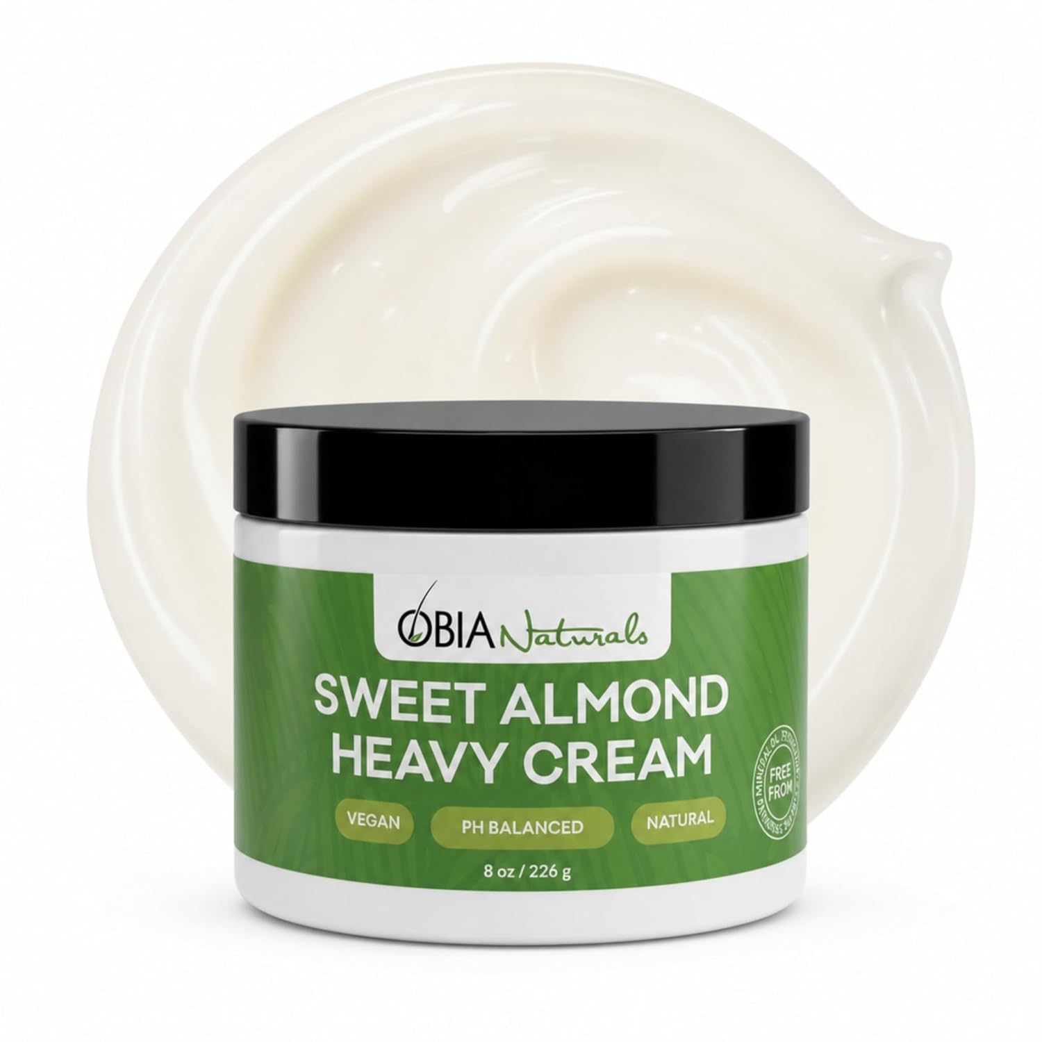 OBIA Naturals Sweet Almond Heavy Cream — Rich Moisture Leave-In Conditioner, 8 Oz