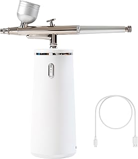 Facial Oxygen Spray Machine - Rechargeable Handheld High Pressure Facial Micro-Nano Mist Injector Sprayer - Portable Cordless Spray Gun Compressor Nano Facial Steamer