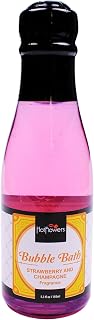 Hot Flowers Bubble Bath Scented – Women and Men Bath Foam Products – Relaxing, Foaming, and Moisturizing Adult Soak – Special Small Champagne-Shaped Pet Bottle