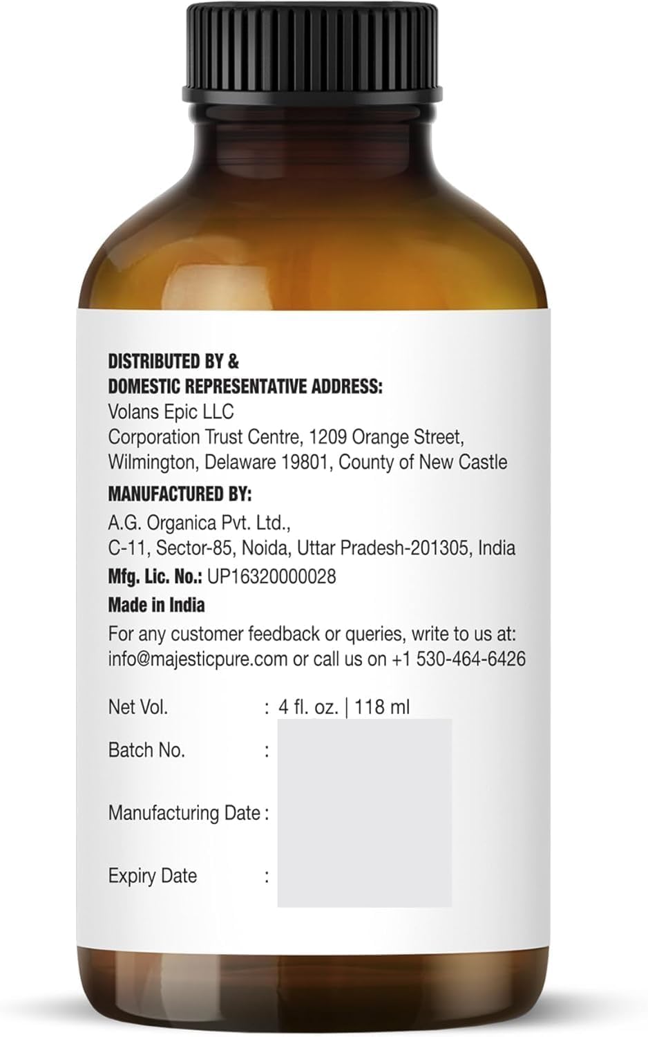 Majestic Pure Essential Oil with Glass Dropper - 100% Pure and Natural - Essential Oils for Diffuser, Aromatherapy, Soap and Candle Making, Lavender Essential Oil, Lavender Oil, 4 Fl Oz