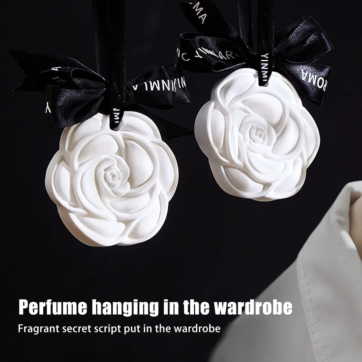 6Pcs Scented Sachet, Fragrance Sachet Wardrobe Air Freshener Hanging Aromatherapy Wax Tablet for Clothes Storage Living Room Drawers Cabinets Bathroom Car Fresh/Clean, Lasting for 120-150 Days