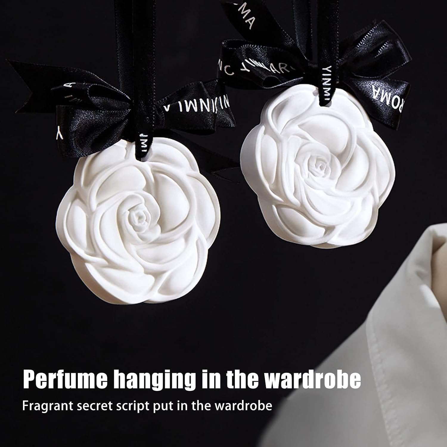6Pcs Scented Sachet, Fragrance Sachet Wardrobe Air Freshener Hanging Aromatherapy Wax Tablet for Clothes Storage Living Room Drawers Cabinets Bathroom Car Fresh/Clean, Lasting for 120-150 Days