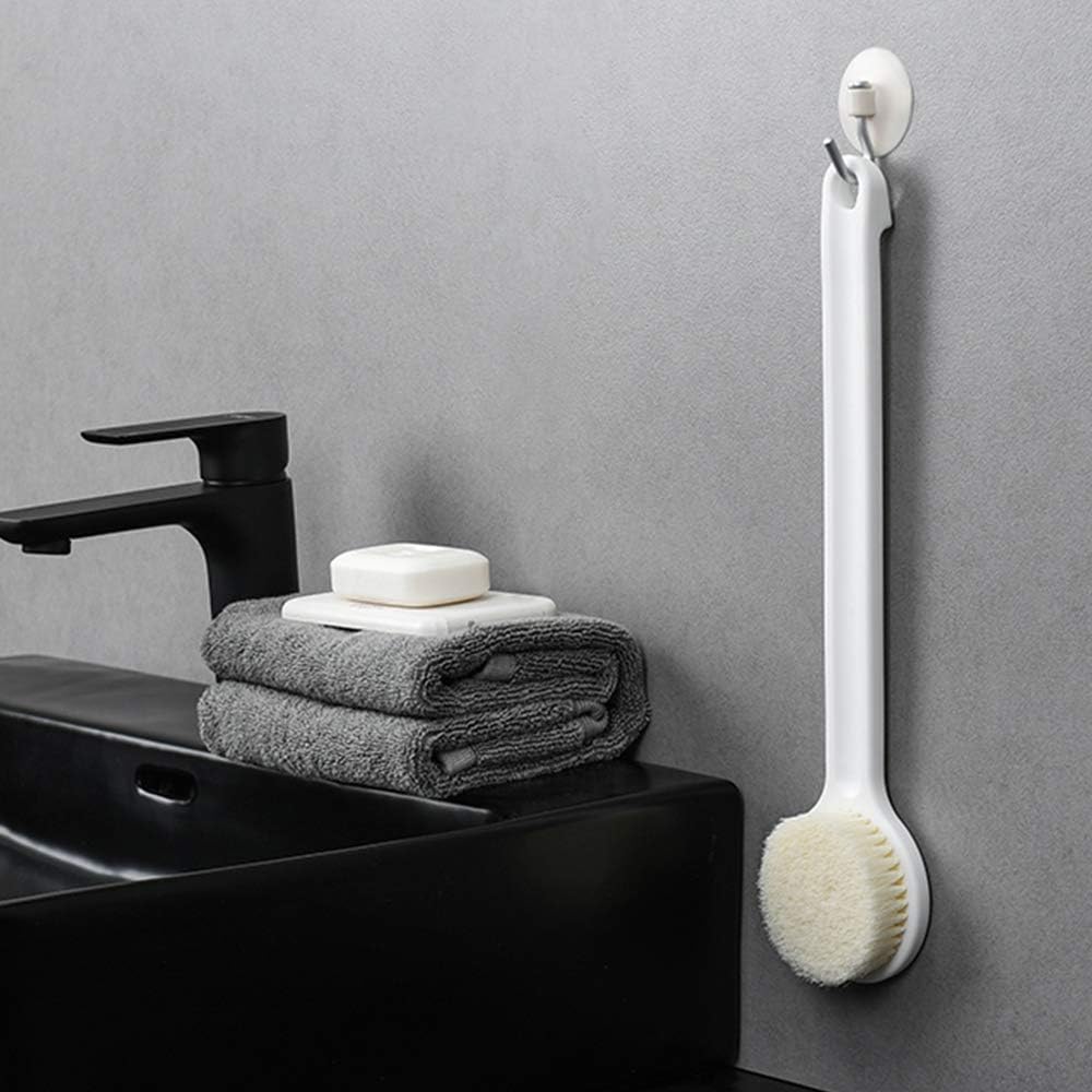 Body Brush Dry Brushing Shower Bath Brush Long Handle Gentle Back Skin Scrubber Exfoliate Massage Improve Blood Circulation Cellulite Treatment