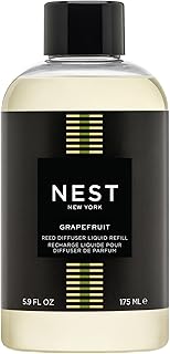 NEST New York Reed Diffuser Liquid Refill, Grapefruit - 5.9 fl oz - Fragrance for Up to 90 Days - Flame Free
