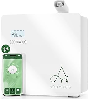 2025 Upgraded 3500 Sq.Ft Smart Scent Diffuser - HVAC System, Whole House Aroma & Hotel Collection Diffuser, Waterless Essential Oil Diffuser for Home Large Room, Cold Air Tech, 600mL (Pure White)