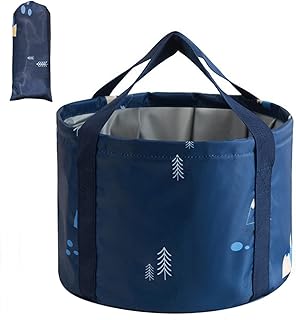 Multifunctional Collapsible Bucket for Soaking Feet, Portable Foot Bath Bag, Foot Spa Soaking Feet Home Pedicure Basin Outdoor Camping for Washing, Fishing Wait Handy Carrying Bag, Large