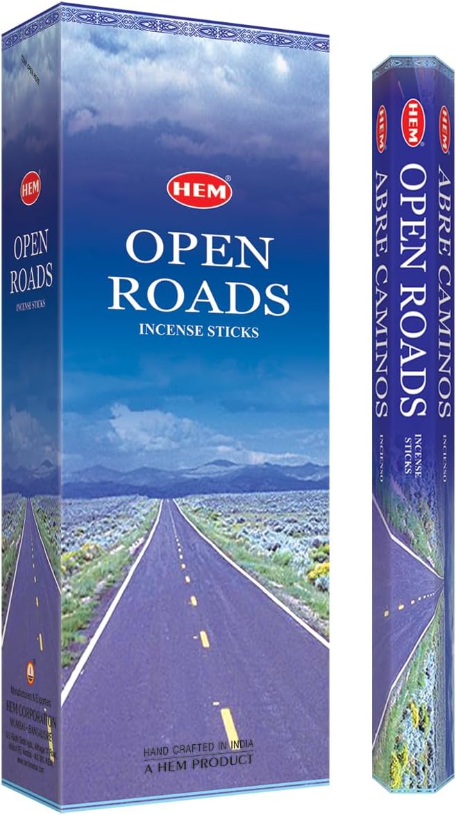 Open Roads - Box of Six 20 Stick Tubes - HEM Incense