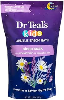 Dr Teal's Kids Gentle Epsom Bath Sleep Soak with Melatonin & Essential Oils