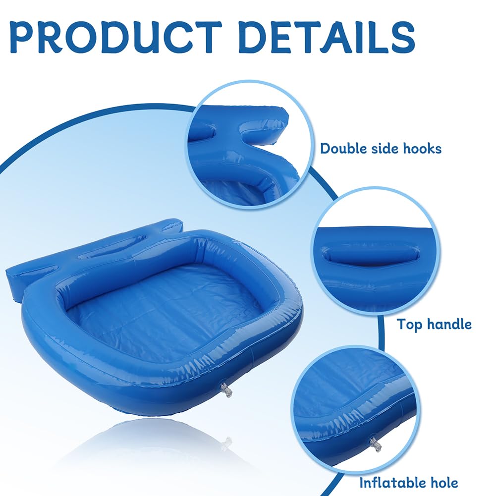 Inflatable Pool Foot Bath, Folding Foot Wash for Pool Entry Ladder