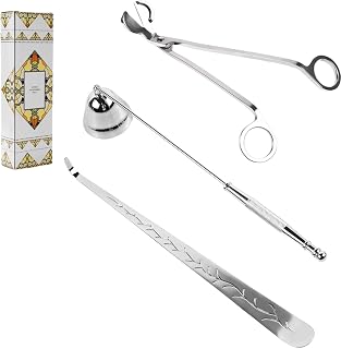 3 in 1 Candle Accessory Set wit, Wick Cutter & Wick Scissor Candle Gift Set for Candle Lovers