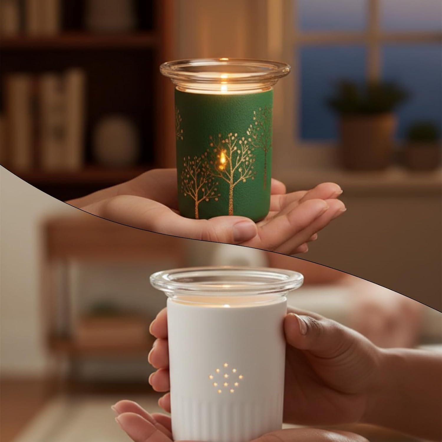 1 Pcs Wax Warmer Replacement Dish 4.5 Inch Glass Heating & Melting Plate Round Aromatherapy Tray Candle Heatings Bowl Replacement Wax Heating Tray for Home Office Lamp Waxes Oil Melting Heatings