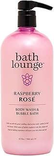 Body Wash & Bubble Bath – Raspberry Rose 32 Fl Oz | Dual-Action Cleanser for Bath & Shower | Cleanses, Refreshes, Softens