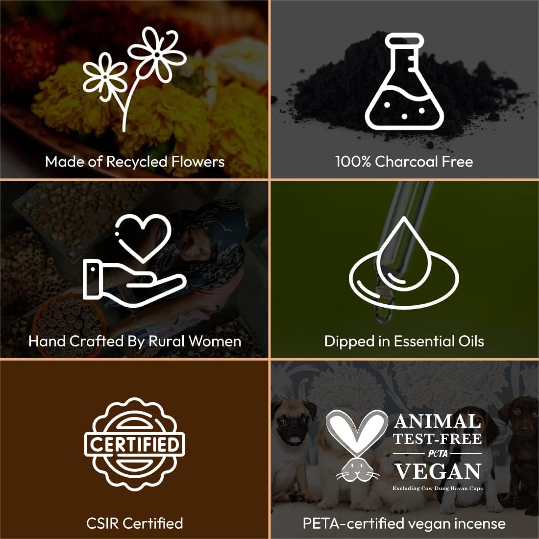 Nirmalaya Premium Luxury Natural Kashmiri Musk Incense Sticks | Natural & Charcoal Free | Pack of 40 Sticks, 100g | Ideal for Home, Office, Yoga, Meditation & Aromatherapy