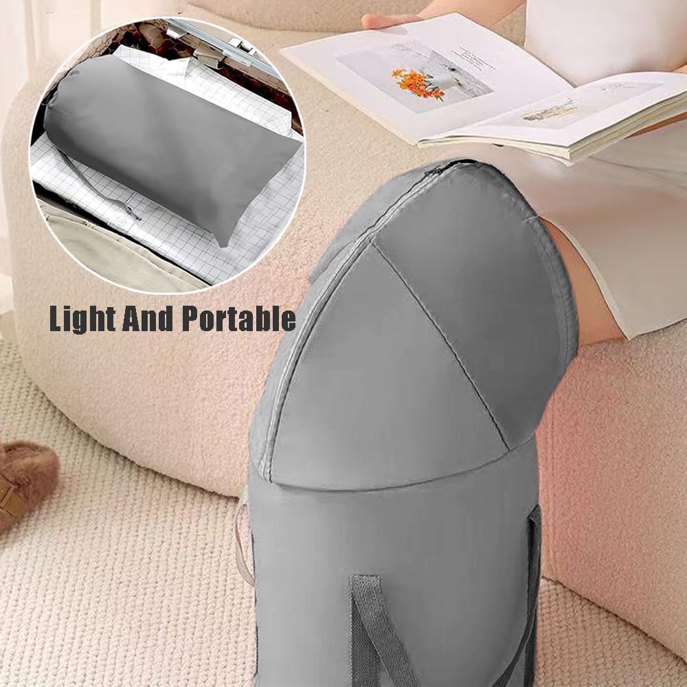 Ouliget Collapsible Bucket for Soaking Feet,Portable Travel Foot Bath Tub,Fully Wrapped Knee Fumigation Foot Soaking Bath Basin,Foot Spa Bag for Outdoor Travel Camping Fishing
