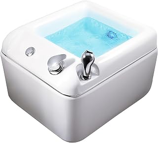 Foot Spa, Foot Bath Massager with Heat, Bubbles, Red Light, Ergonomic Acupressure Massage Points, Soothe & Relax Tired Feet, Foot soak for Foot spa, Suitable for Home and Hotel