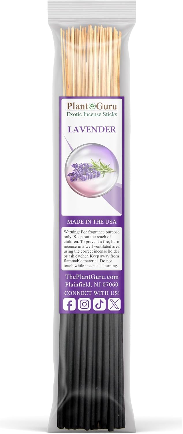 Floral Incense Sticks Variety Set Bulk 500 Pack Sampler 11" Sticks - 5 Bundles of 100 Sticks Per Bundle. Gardenia, Japanese Cherry Blossom, Jasmine, Lavender, Red Rose.