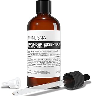Lavender Essential Oil, Pure & Natural Lavender Oil 100ML, Premium Grade Essential Oils for Hair, Body, Skin, Aromatherapy Diffuser, Meditation, Massage, Home, Candle, Soap, Bath Bombs Making