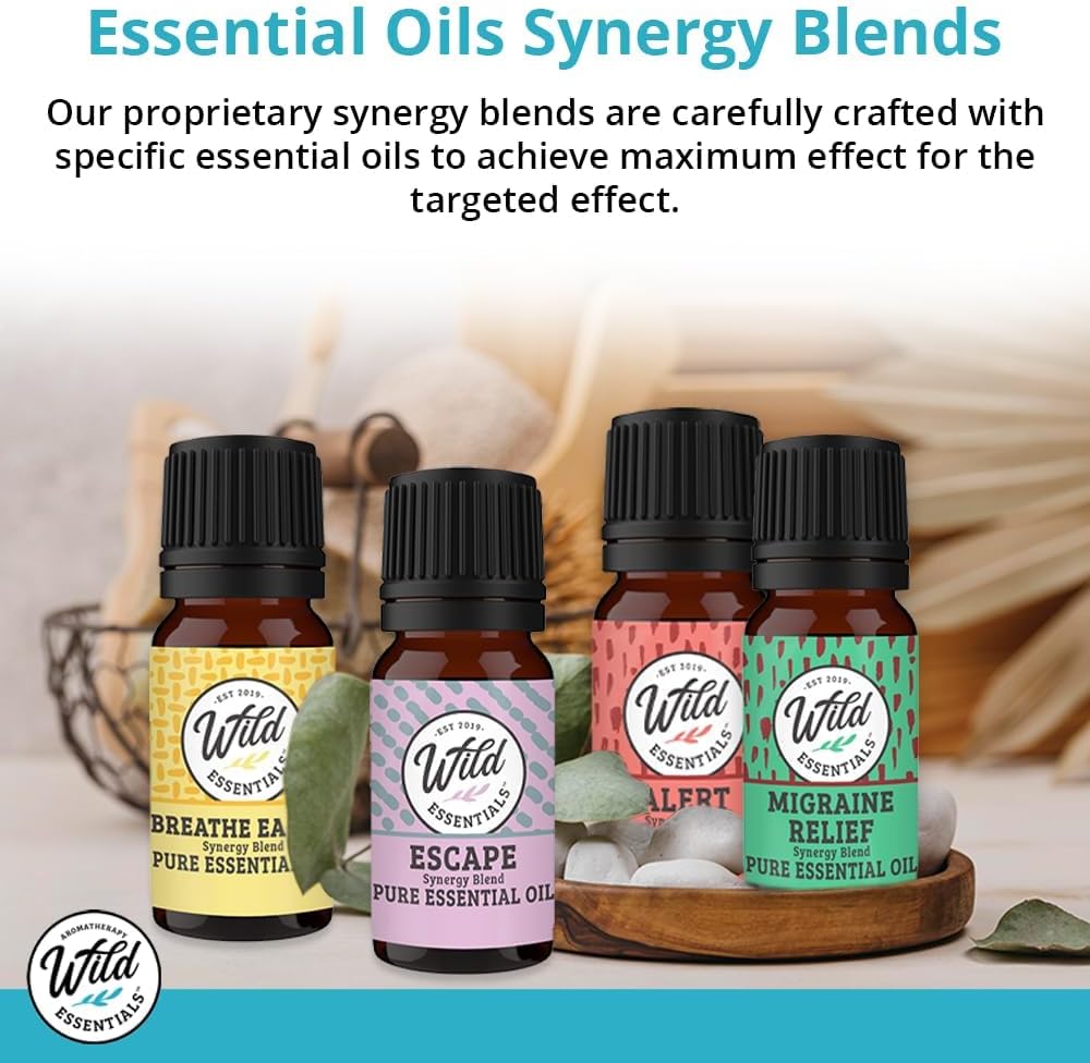 Wild Essentials Quit Smoking 100% Pure Essential Oil Synergy Blend - 10ml, Premium Grade, Use tor Help Quench Cravings The Natural Way! Made and Bottled in The USA