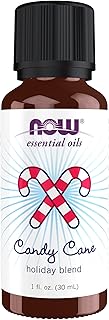 NOW Essential Oils, Candy Cane Oil Blend, Refreshing and Invigorating with a Sweet and Minty Scent, Steam Distilled and CO2 Extracted, 1-Ounce