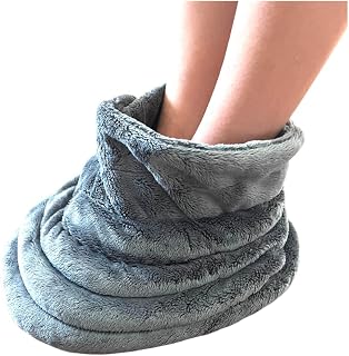 Cozy Microwavable Foot Warmer with Soft Fleece - Soft Comfort hot Pack for feet – Small-Med - Reusable Heat Pack for Cold Feet, Soothing Pain & Relaxation – No Charging, just Heat and Relax