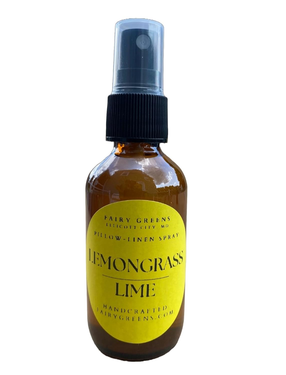Lemongrass and Lime Pillow/Linen/Body Spray Lavender Farm in Ellicott City, MD | All Natural | 2oz Amber Bottle