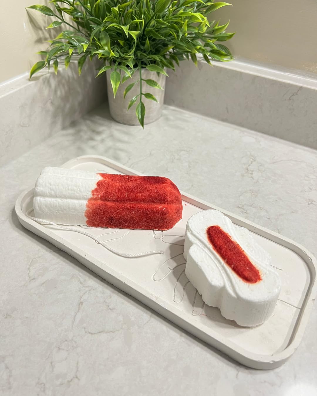 Tampon and Sanitary Pad Bath Bomb Gift Set