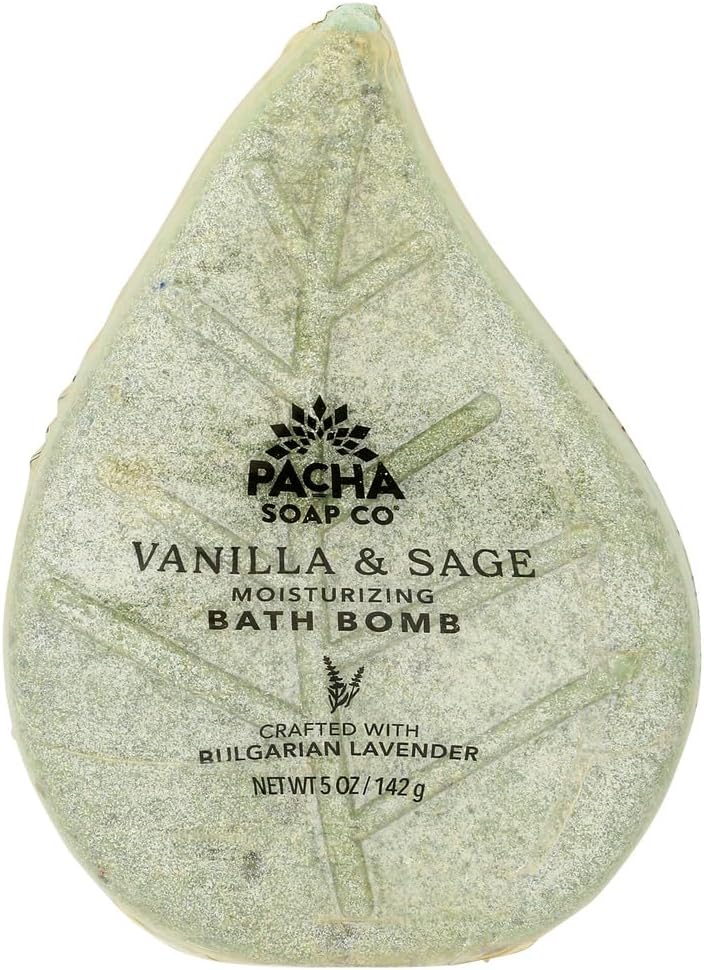 Pacha SOAP Vanilla & Sage Bath Bomb, 5 OZ