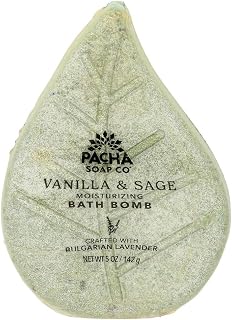 Pacha SOAP Vanilla & Sage Bath Bomb, 5 OZ