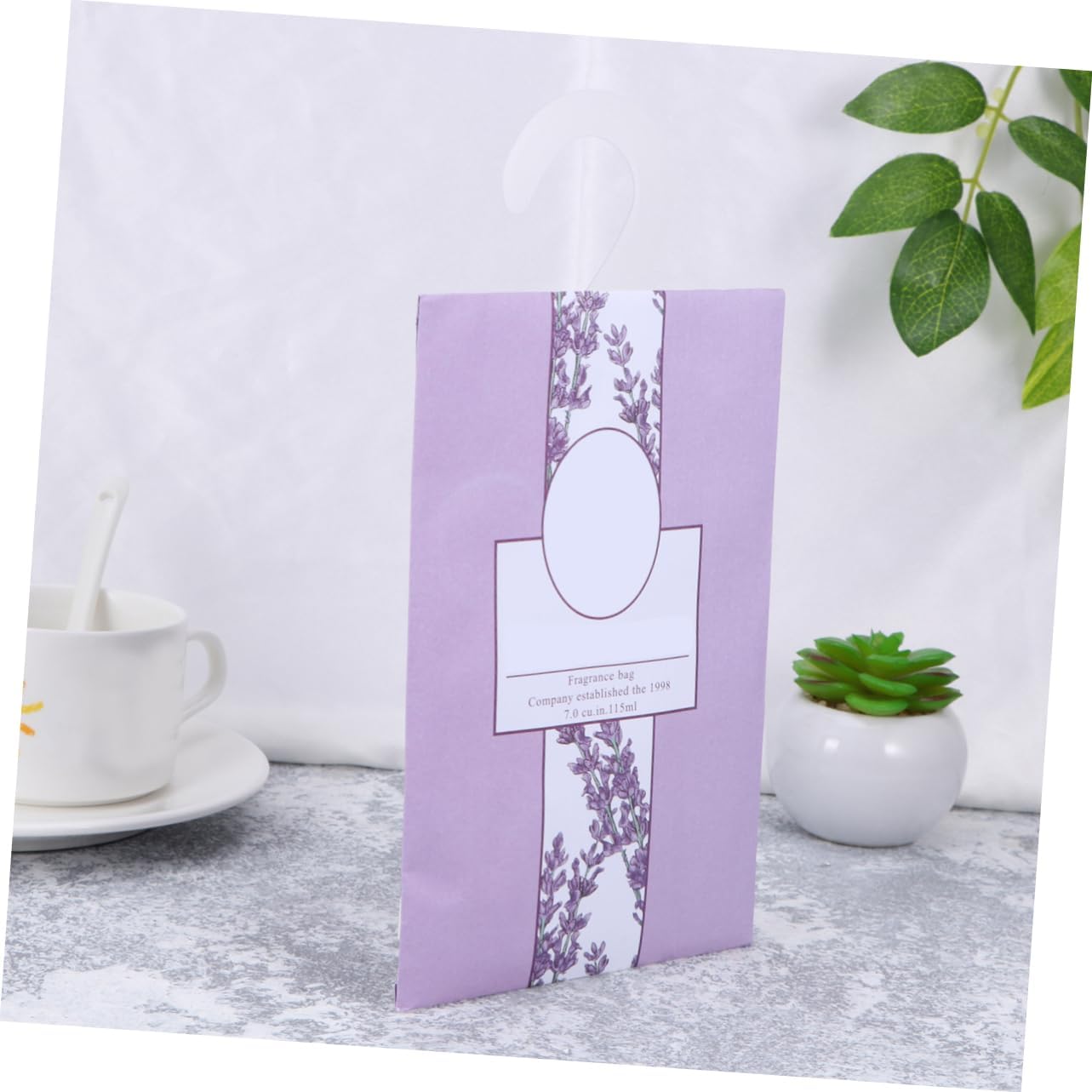 Holibanna 5Pcs Lavender Scented Sachets Hanging Air Freshener for Drawers Closets and Car Fresh Fragrance Packets for Wardrobes and Storage