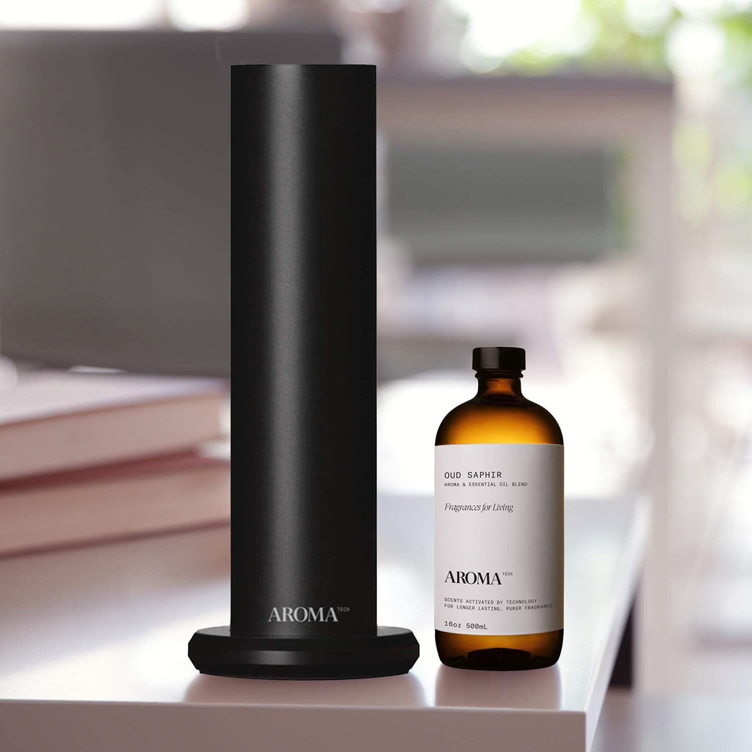 Aromatech Oud Saphir Aroma Essential Oil Blend: Luxury Hotel Inspired Aromatherapy with for Ultrasonic Diffusers & Nebulizers (500 mL)