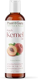 Peach Kernel Oil 4 fl. oz. Cold Pressed 100% Pure & Natural Carrier – Ideal for Skin, Face, Body, and Hair Moisturizer. Great for DIY Creams, Lotions, and Lip Balms.