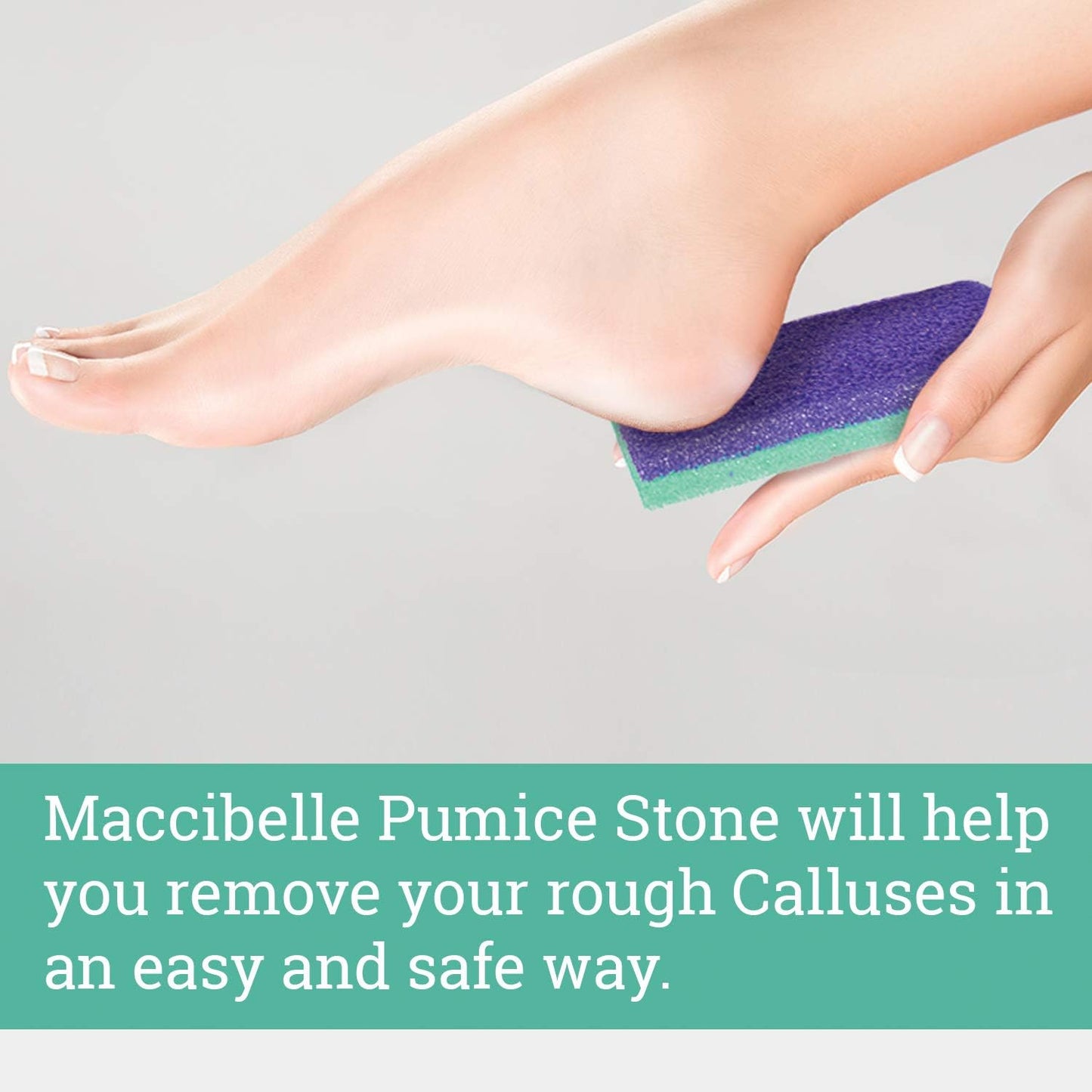 Salon Foot Pumice and Scrubber for Feet and Heels Callus and Dead Skins, Safely and Easily Eliminate Callus and Rough Heels (Pack of 4)