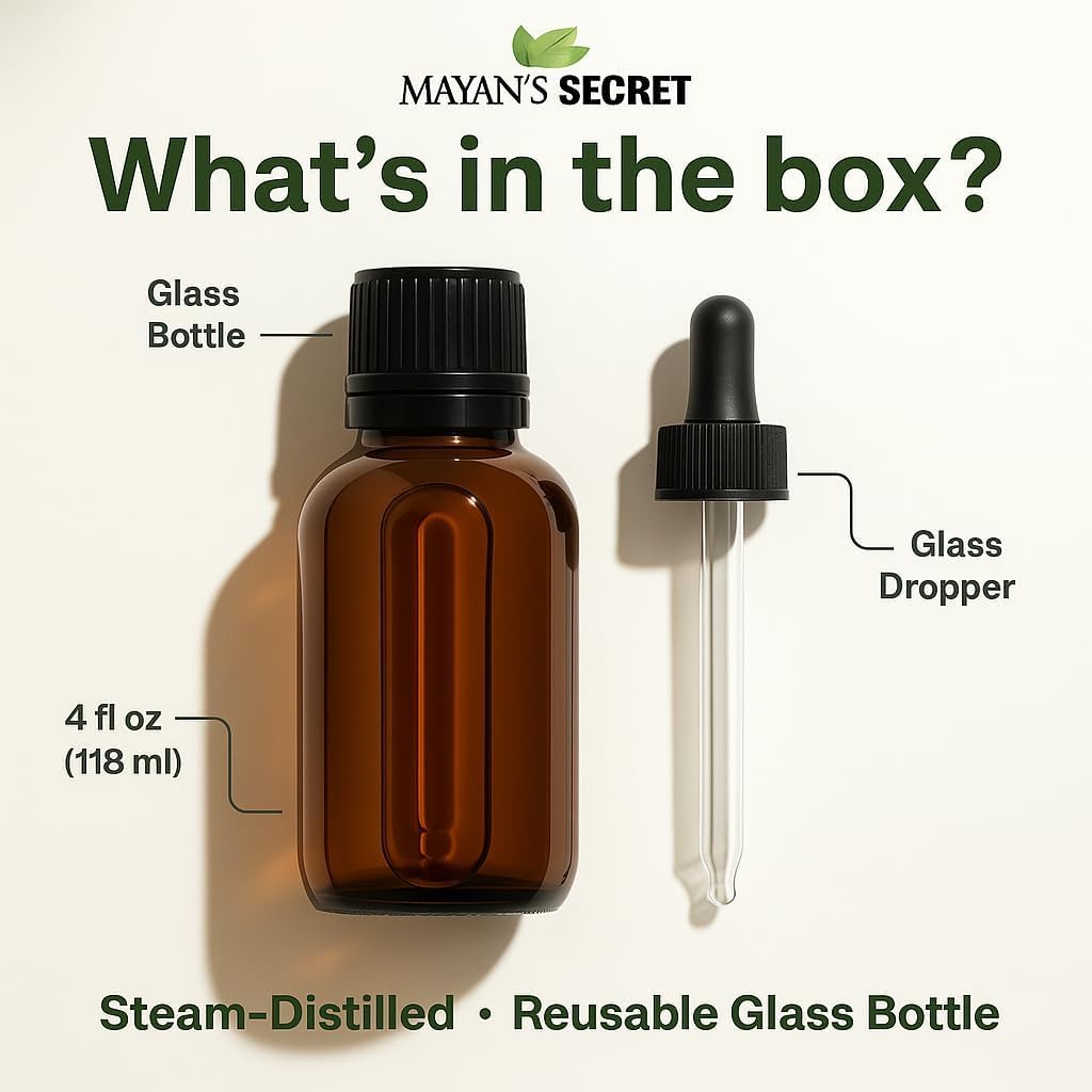Mayan's Secret - 4oz Pure Cedarwood Essential Oil Organic - 100% Pure