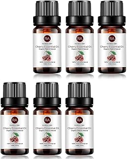 6-Pack Cherry Essential Oil, 100% Pure Organic Natural Aroma Cherry Oil for Diffuser (6X10ml)