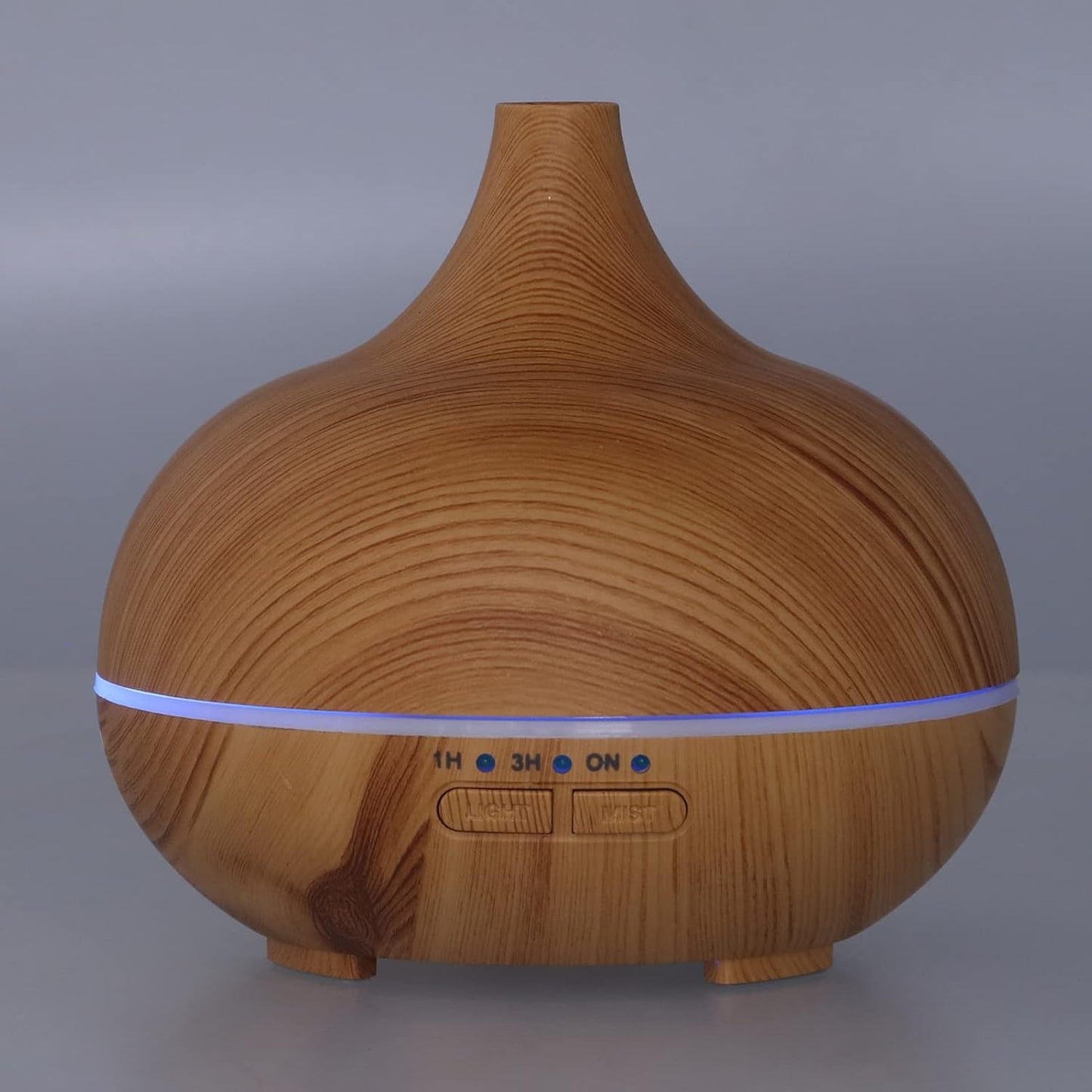 150ml Wood Grain Aromatherapy Diffuser USB Essential Oil Diffuser with Cool Mist and 7 - Color LED Night Light - Quiet Humidifier for Bedroom, Office, Living Room