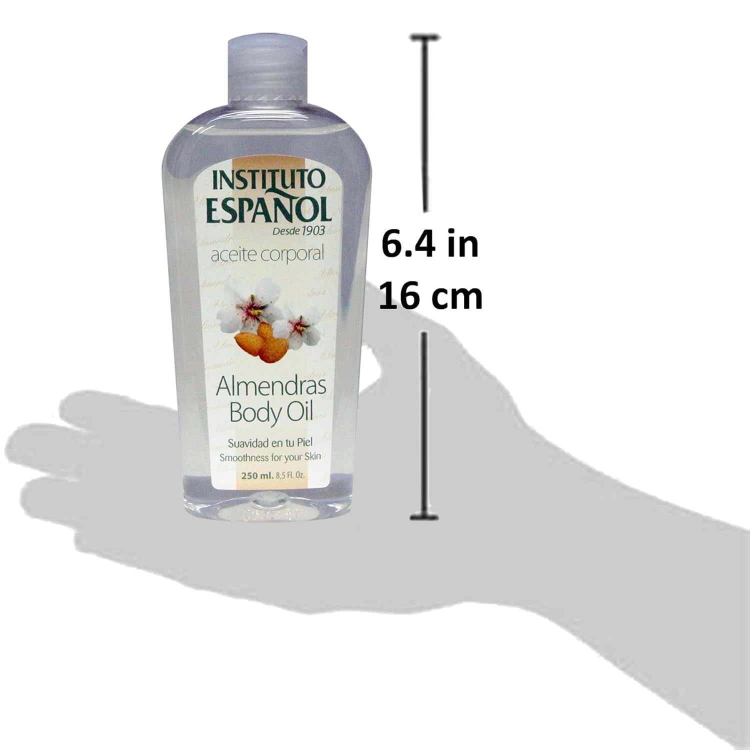 Instituto Español Almond Body Oil, Smoothness for Your Skin, Moisturizer, 2-Pack of 8.5 FL Oz Each