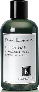 Nabila K Forest Experience Bubble Bath with Pine, Herbs & Mint | Natural & Organic, Sulfate-Free, Tear-Free | Luxury Aromatherapy Bath Soak for Sensitive Skin | for Women & Men, 8 oz