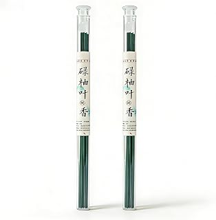 Green Pomelo Leaf Incense Sticks，Natural Aromatherapy Incense for Meditation, Relaxation & Home Fragrance，No Additives, Long Lasting Fragrance，Ideal for Yoga, Spa & Daily Use