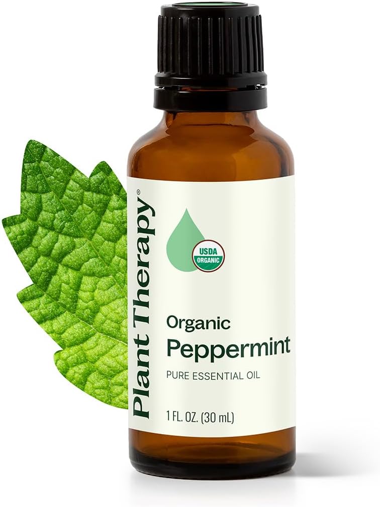 Plant Therapy Organic Peppermint Essential Oil 30 mL (1 oz)
