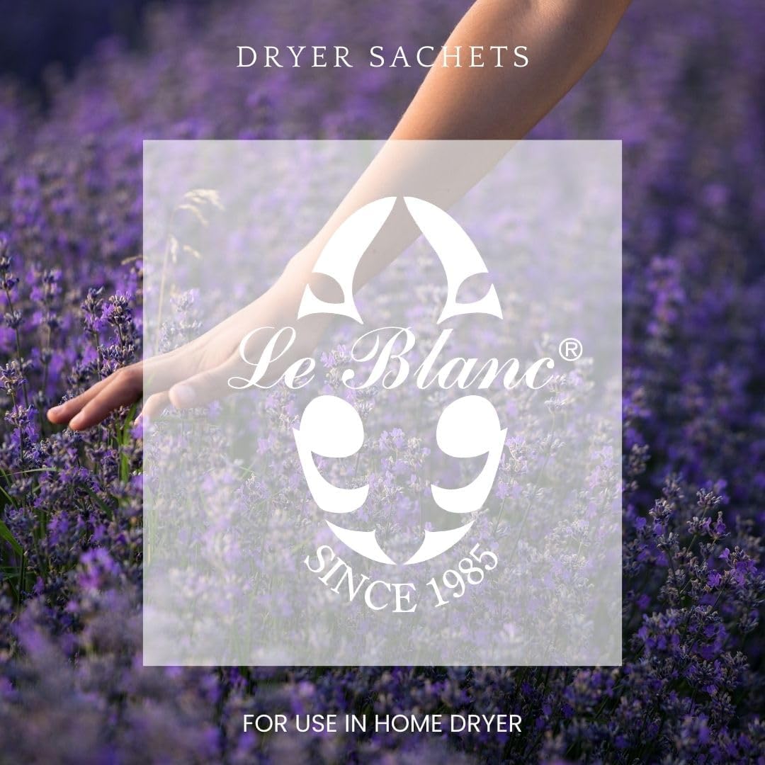 Le Blanc® Lavender Single Pack Dryer Sachet - Luxury Scented Fabric Sachet for Your Dryer (1 Pack)