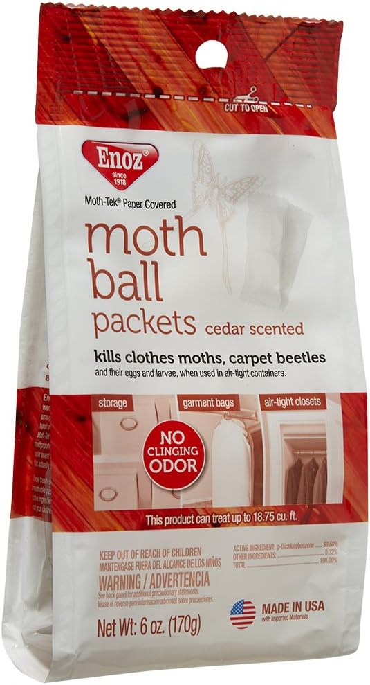 Moth-Tek Cedar Scent Moth Packets, 6-oz.