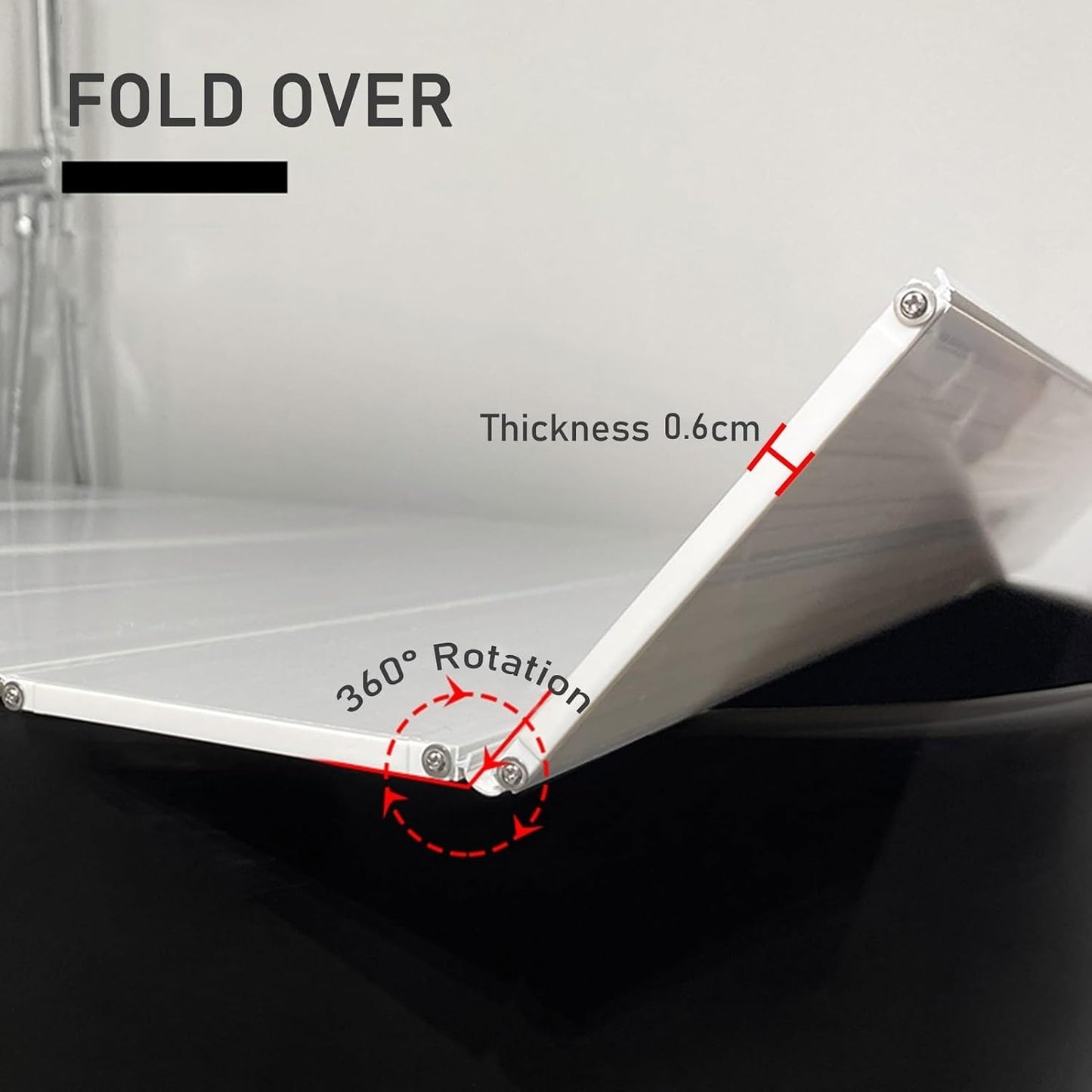 Bathtub Caddy Tray Folding Bathtub Cover, White PVC Plastic Dust-Proof Board Shutter Bath Lid Insulation Cover for Spa, Bathroom & Shower, 0.6cm Thickness (Color : White, Size : 66x85x0.6cm