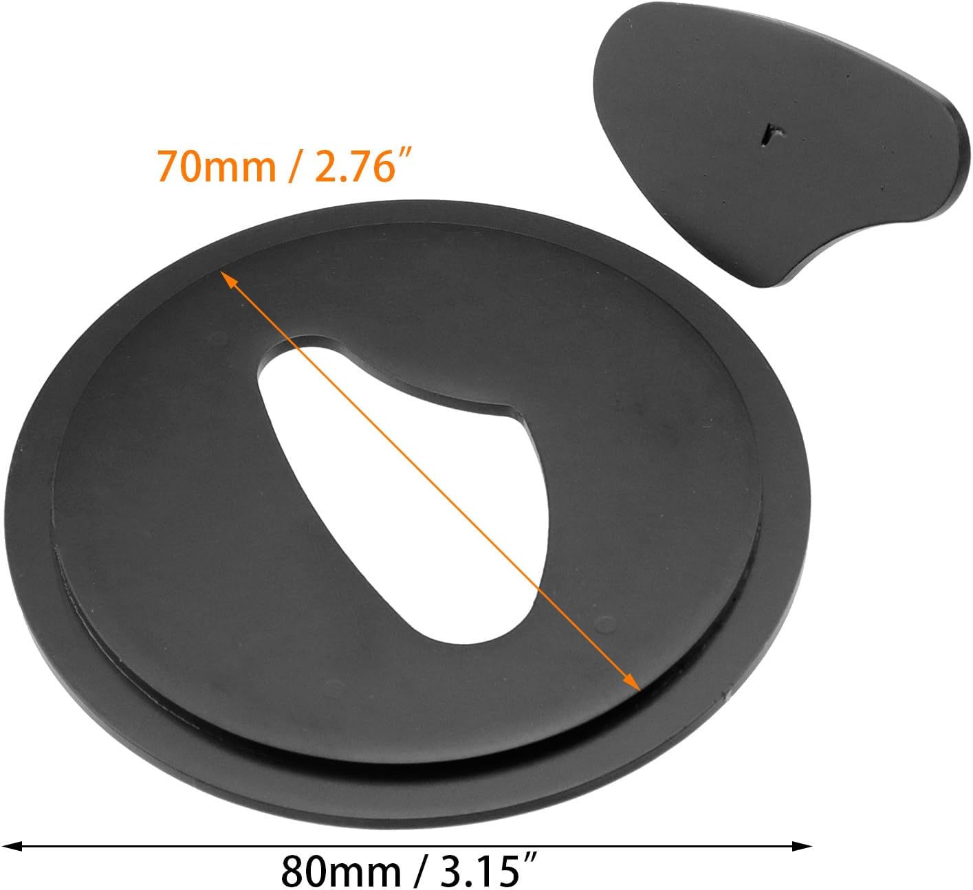 Coshar Metal Candle Jar Topper Shade Sleeves Lid - Melt Evenly, Cloud Black