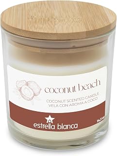 Coconut Beach Scented Candle, 14.5oz Soy Candle, Scented Candles for Home, Candles Gift for Women Men, Home Fragrance Decoration