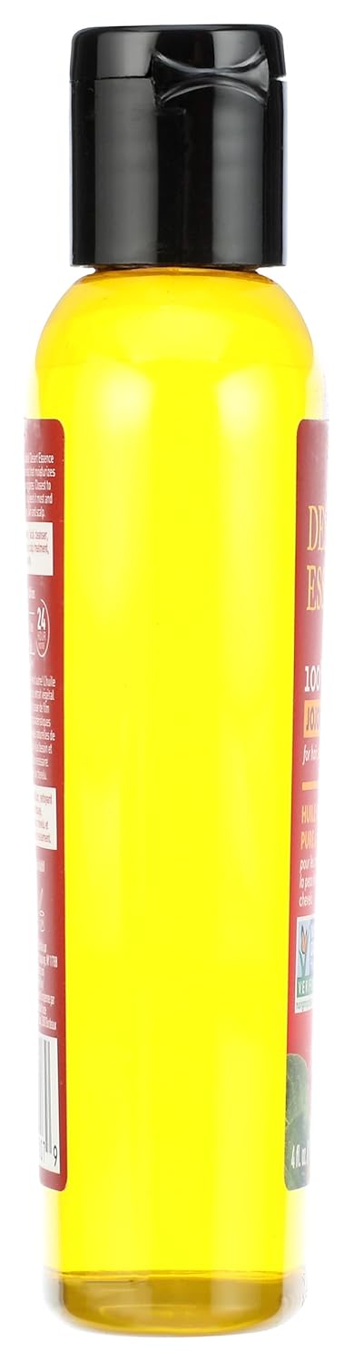Desert Essence 100% Pure Jojoba Oil - 4 oz - Moisturizes Body Skin & Cleanses Clogged Pores -Nourishes Hair and Scalp - Hair Care & Skincare Essential Oil - Suitable for Sensitive Skin