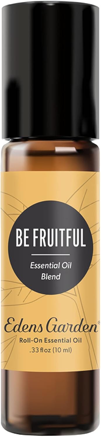 Edens Garden Be Fruitful Essential Oil Roll-On Blend- 100% Pure Premium Grade, Natural, Therapeutic, Aromatherapy, Kid & Skin Safe, The Best for Wellness, Relaxation Pre-Diluted 10 ml (.33 fl oz)