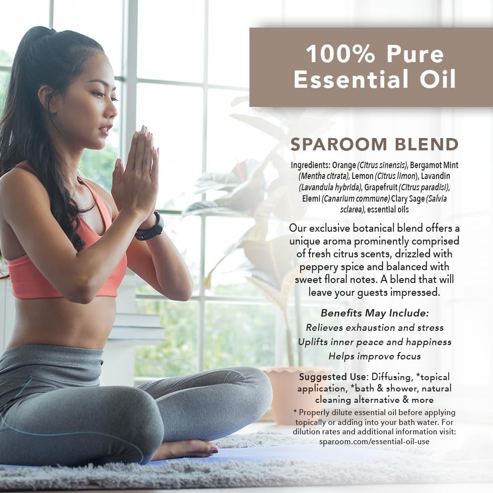 SpaRoom Aromatherapy 100% Pure Undiluted Essential Oil, Tranquil Blend, 10 mL