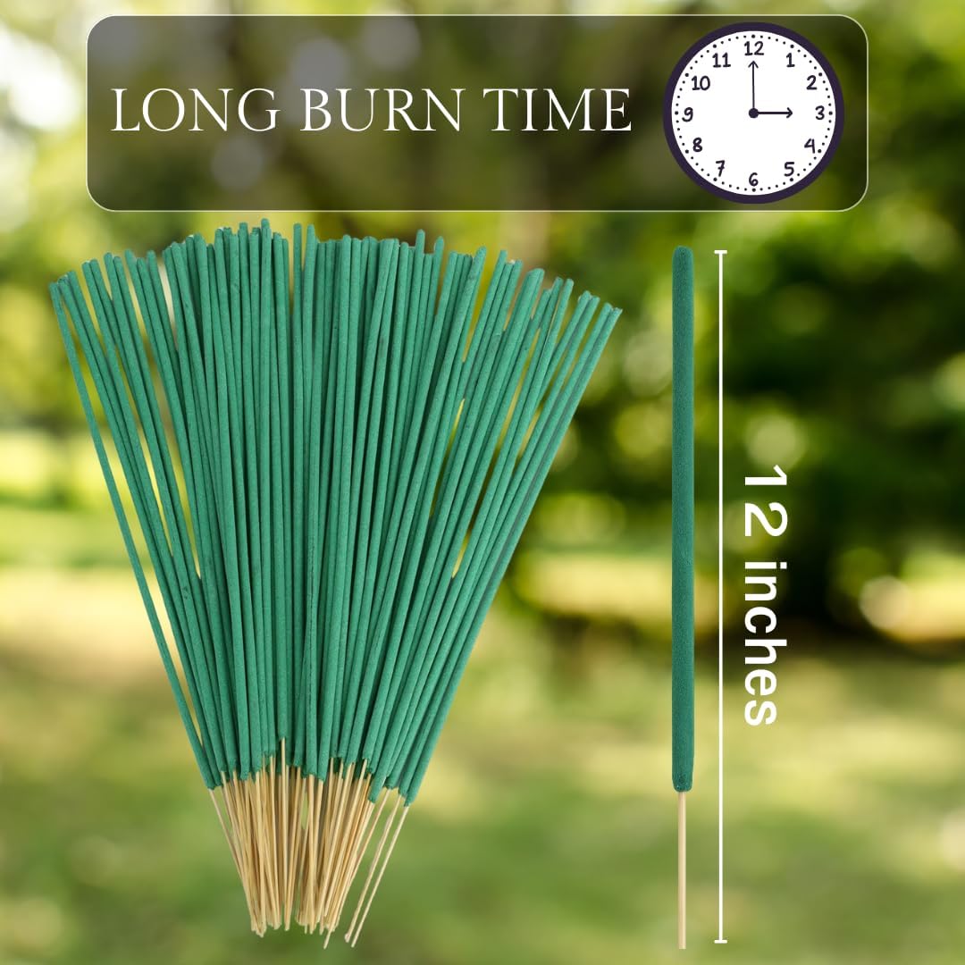 Bless-International-Mosquito-Repellent-Incense-Sticks-75-PCS Natural-Organic-Plant-Based-Lemongrass-Citronella-Rosemary-Ingredients-Pet-Safe Bug-Insect-Barrier-for-Yard-Garden-Lawn-Camping-Fishing