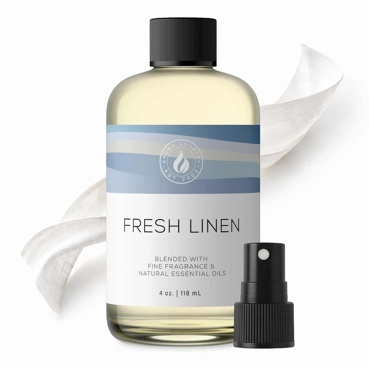 AROMA COUNTRY Fresh Linen Diffuser Oil - Luxury Essential Oils for Diffuser Refill & Air Freshener Room Spray